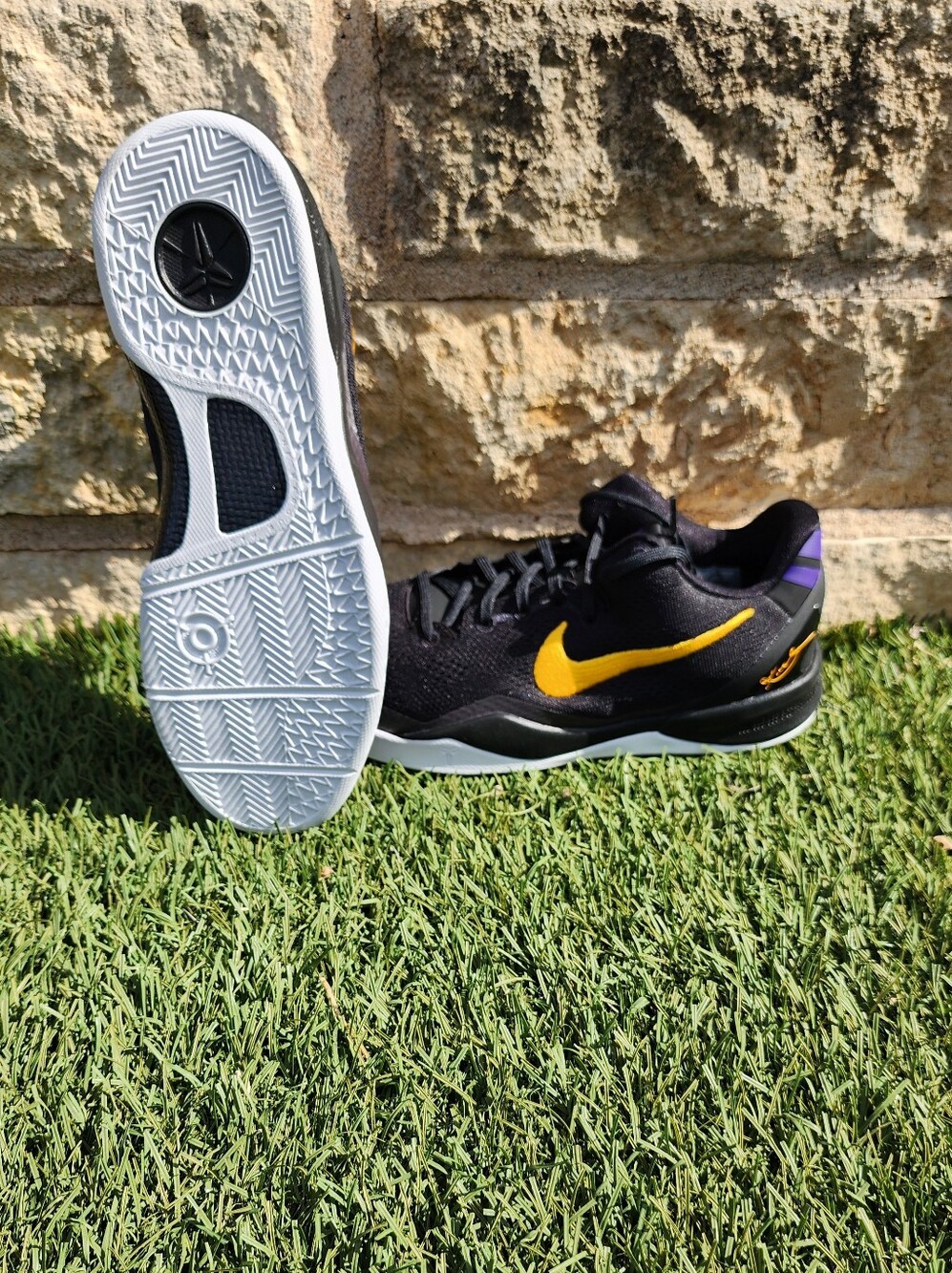 Nike Kids Kobe 8 Protro (GS) Sneakers - Black/Gold/Purple